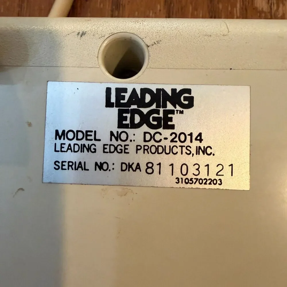 Leading Edge DC-2014 Vintage Keyboard Blue Switches DIN Untested